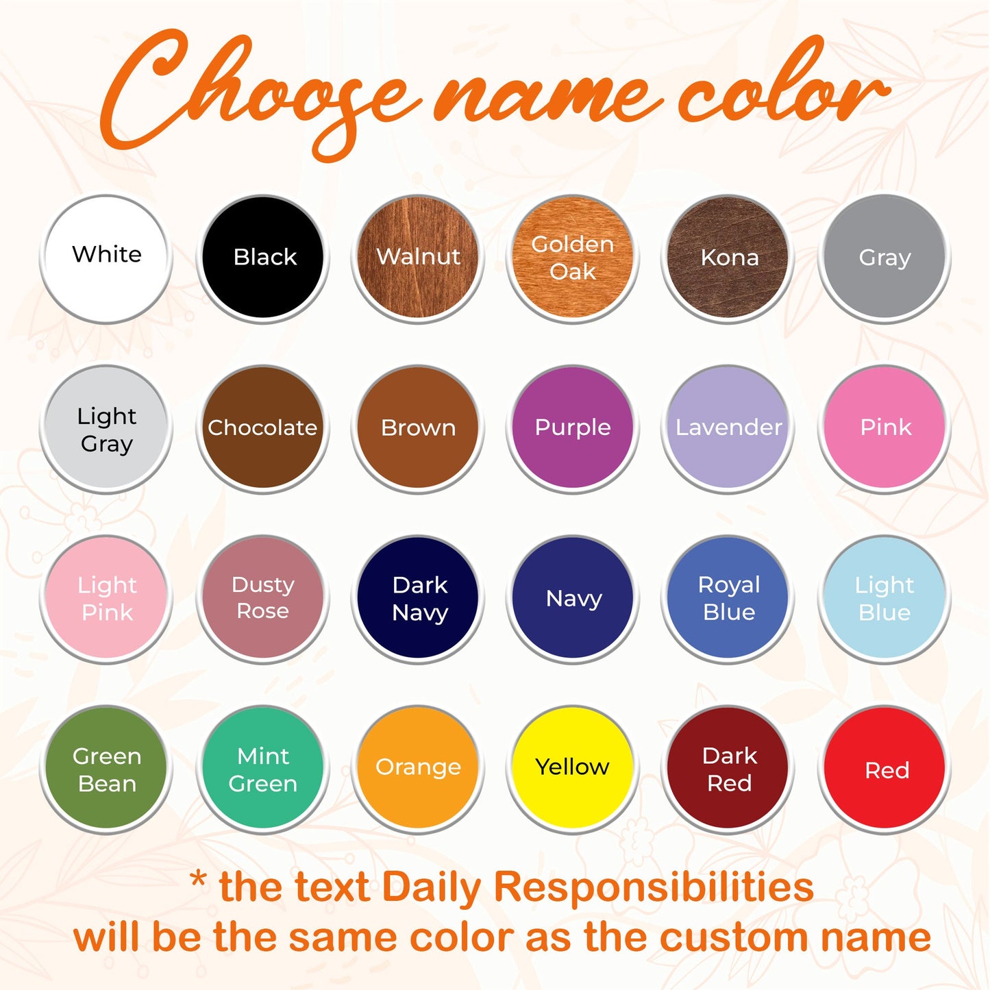 Chore Chart for Kids, Kids Daily Responsibilities Chart, Kids Chore Chart, Daily Checklist, Daily Task List, Toddler Routine Chart