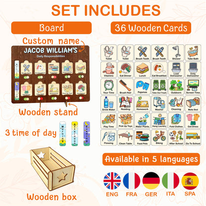 Chore Chart for Kids, Routine Chart Kids , Kids Chore Chart, Daily Checklist, Toddler Routine Chart, Birthday Gifts for Kids