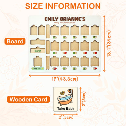 Chore Chart for Kids, Montessori Calendar, Kids Routine Chart, Toddler Chart, Homeschool Planner, Visual Schedule, Responsibility Chart