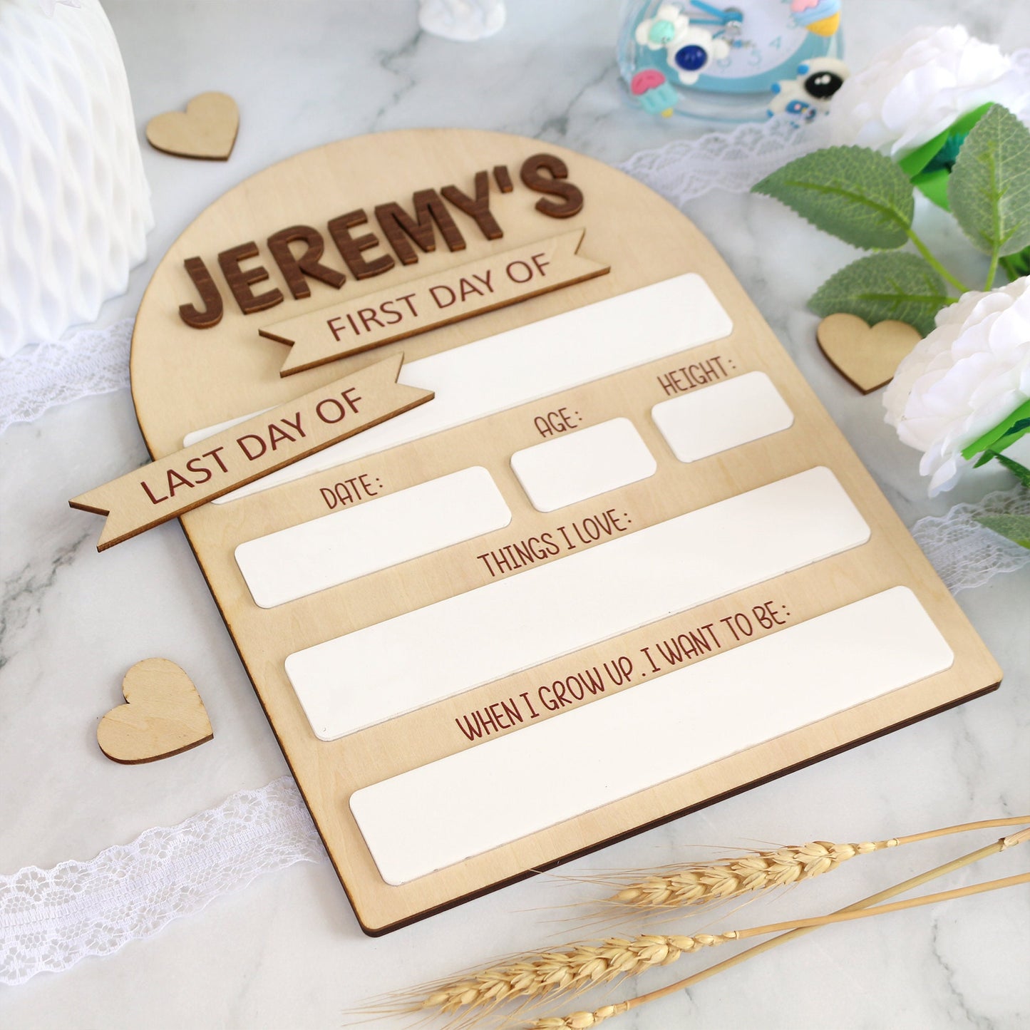 First Day of School Sign, Back to School Board, Last Day of School, Personalized Photo Prop, Reusable Sign, Sign for School Pictures