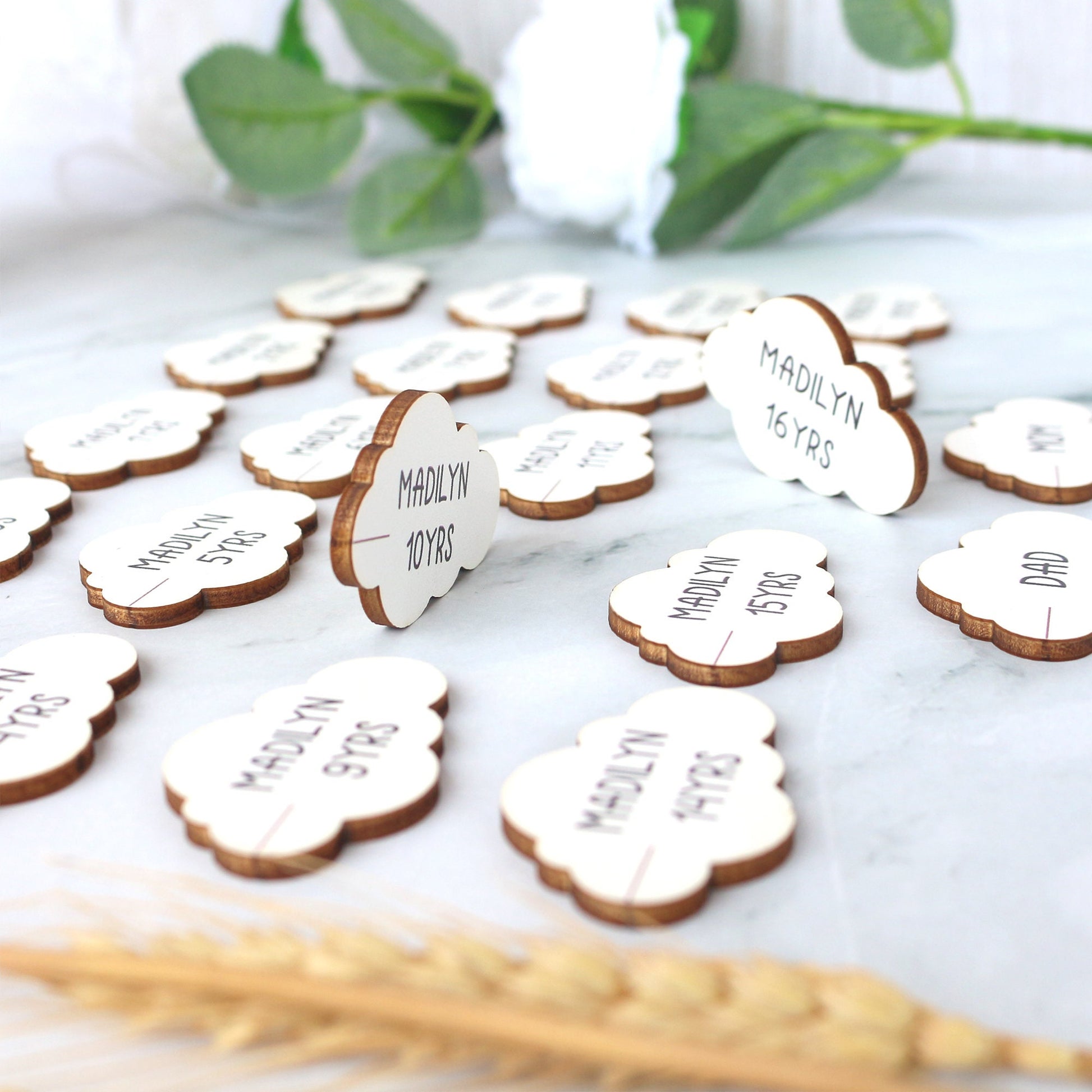 Growth Chart Markers Personalized Height Marker for Growth Chart Wooden Growth Chart Markers