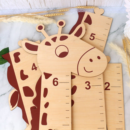 Giraffe Growth Chart for Kids Personalized Height Chart Wooden Height Ruler for Nursery Decor Baby Shower Gift Baby Room decor Gift for Kids