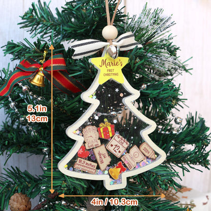 Personalized  Baby's First Christmas Ornament, Baby 1st Christmas Ornament, Custom Newborn Gift, Shake Babies Ornament, Baby Keepsake