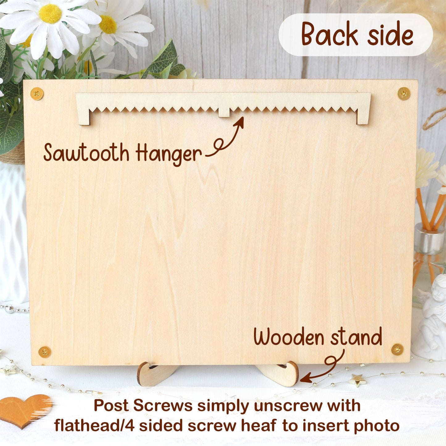 Picture Frame Personalized Photo Frame With Your Favorite Quote or Message Unique Gift for Anniversary, Wedding Decor, Valentines Day