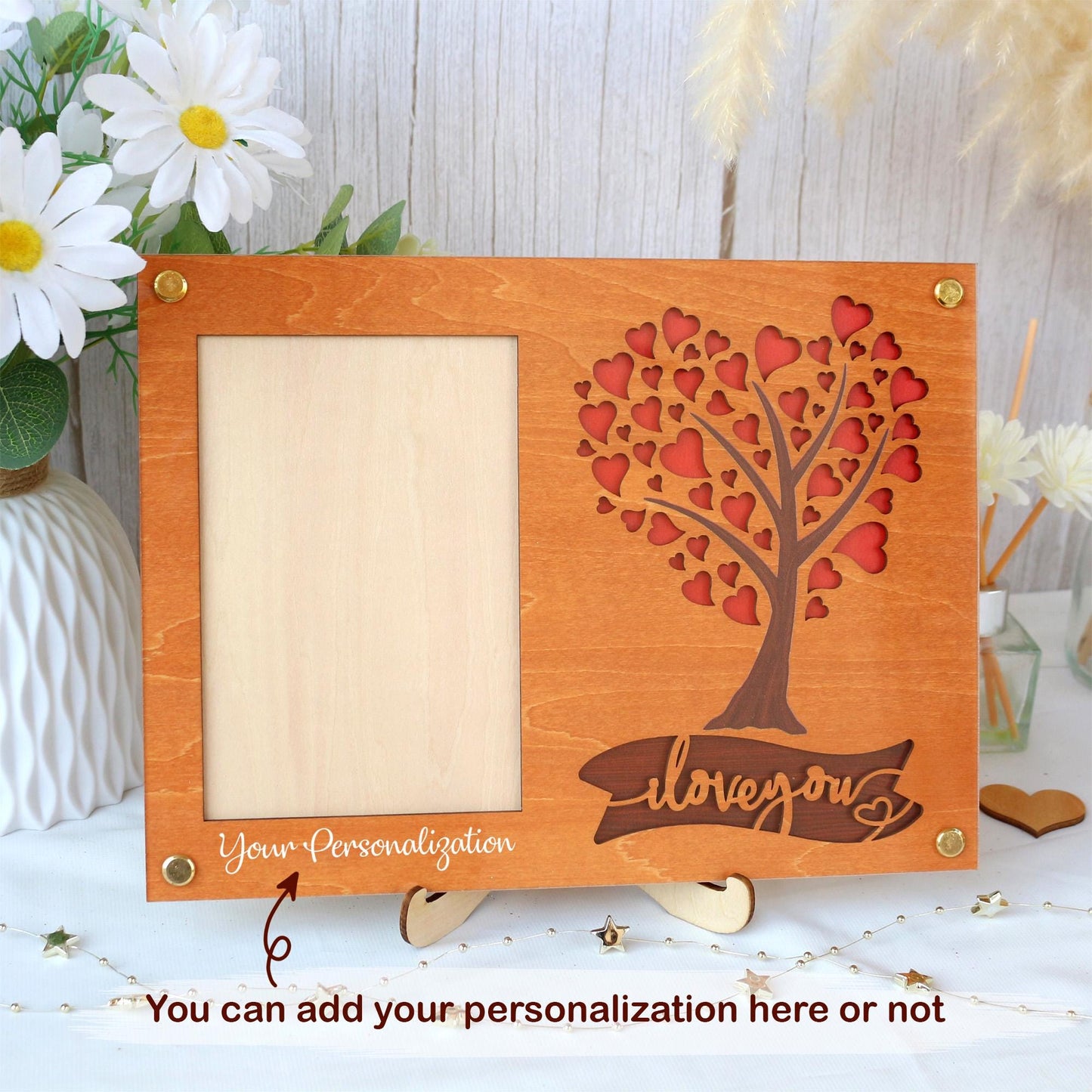 Picture Frame Personalized Photo Frame Unique Gift for Anniversary, Wedding Decor, Valentines Day Gifts