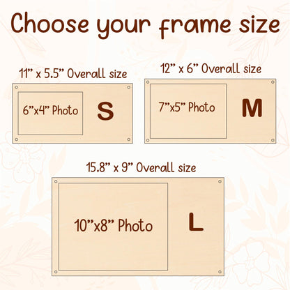 Personalized Picture Frame Custom Photo Frame With Your Favorite Quote or Message Unique Gift for Friends, Birthday Gifts