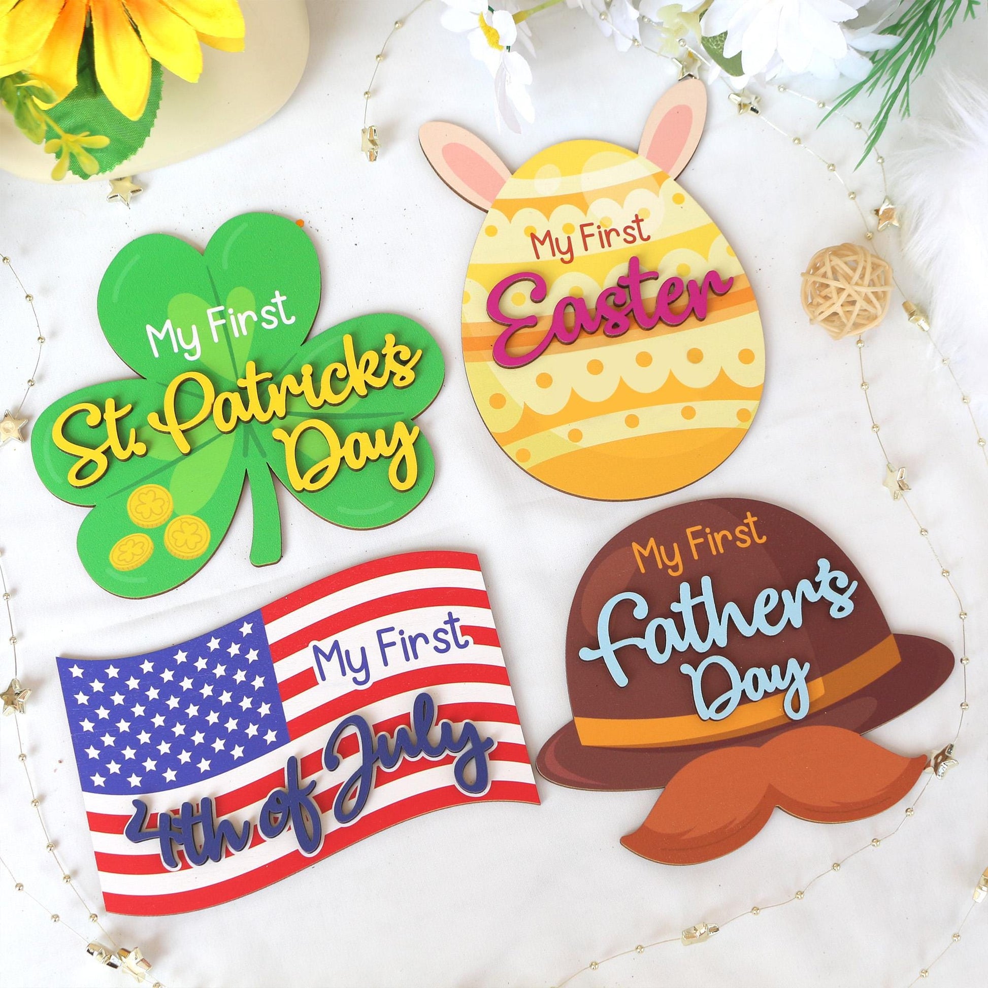 Baby Milestone Cards My First Holiday Milestones Baby Photo Props Baby Gift Baby Shower Gift Baby First Thanksgiving Day First Christmas Day