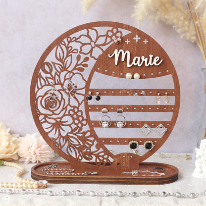 Personalized Jewelry Organizer Earring Stand Jewelry Organization Jewelry Holder Gift for Her Personalized Birthday Mothers Day Gifts