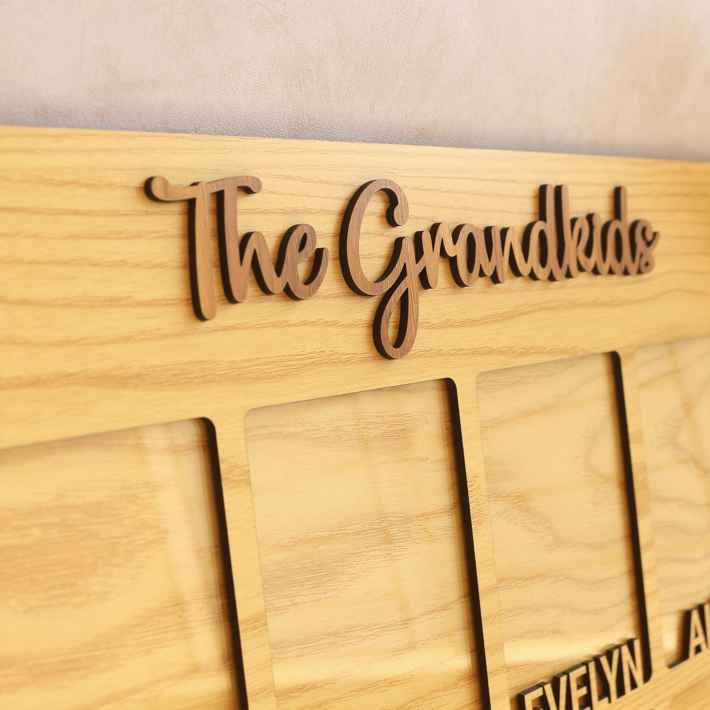 Grandchildren Picture Frame, Personalized with names, 2-10 kids, Grandkid photos, Grandparents Gift, Mother's Day Gifts