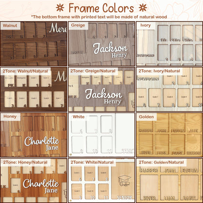 Grandchildren Picture Frame, Personalized with names, 2-10 kids, Grandkid photos, Grandparents Gift, Mother's Day Gifts