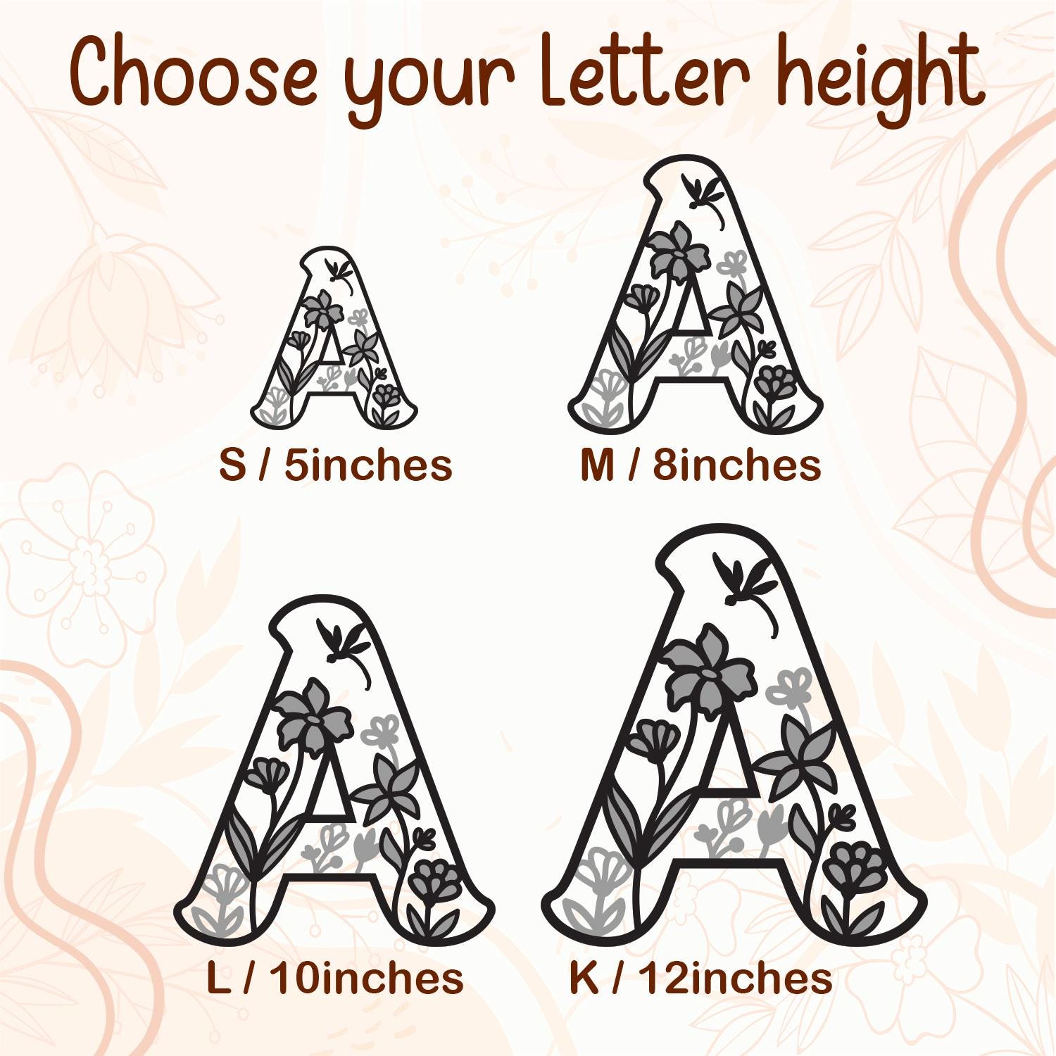 Wildflower Nursery Name Sign - Floral Wall Letters - 3D Wooden Wall Art - Baby Girl Room Decor - Baby Shower Gift