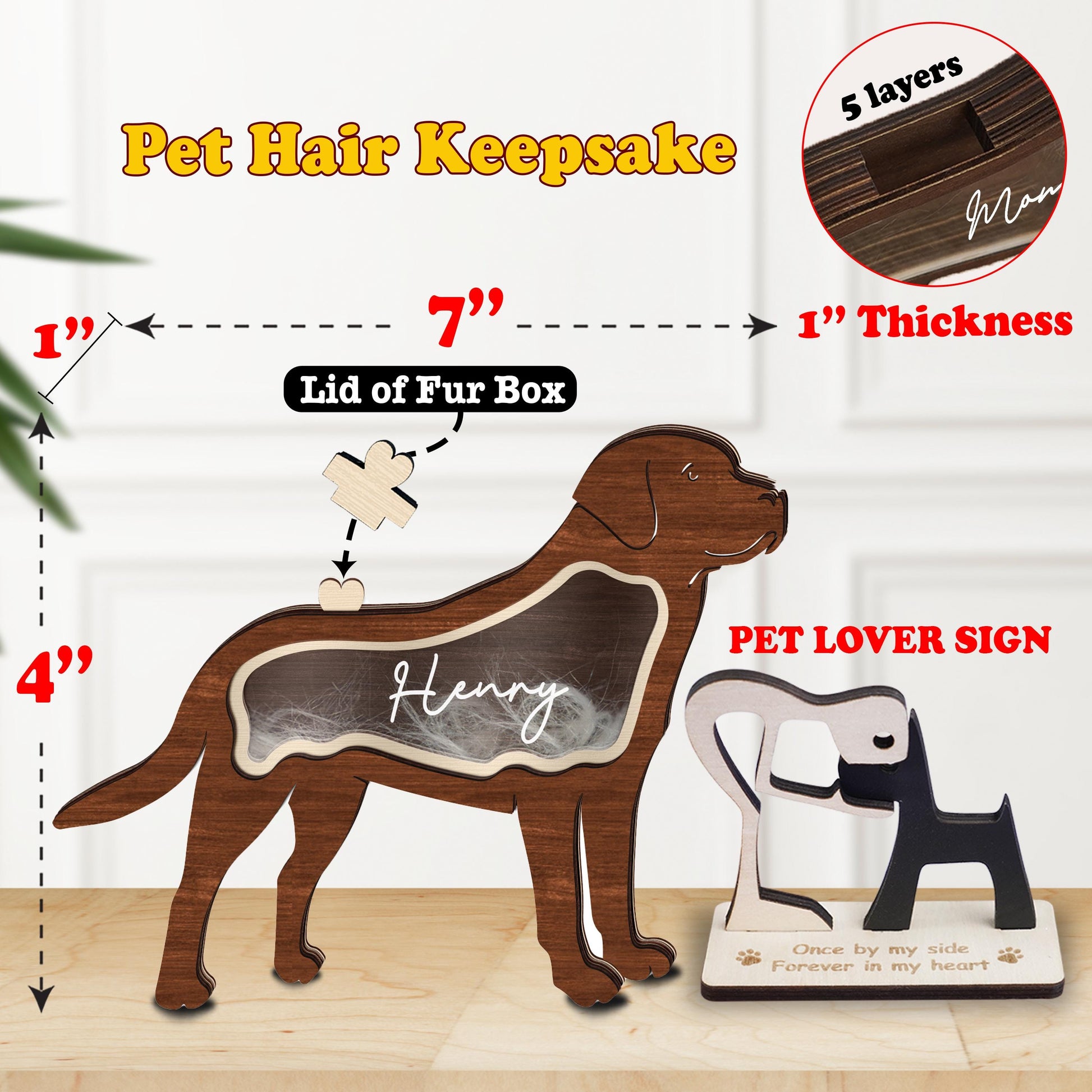 Black Cat Hair Memorial Shadowbox,Wooden Pet Fur Keepsake Box,Pet Urn Ash Teeth Memorial Box,Pet Sympathy,Bereavement Gift,Dog Cat Memorial