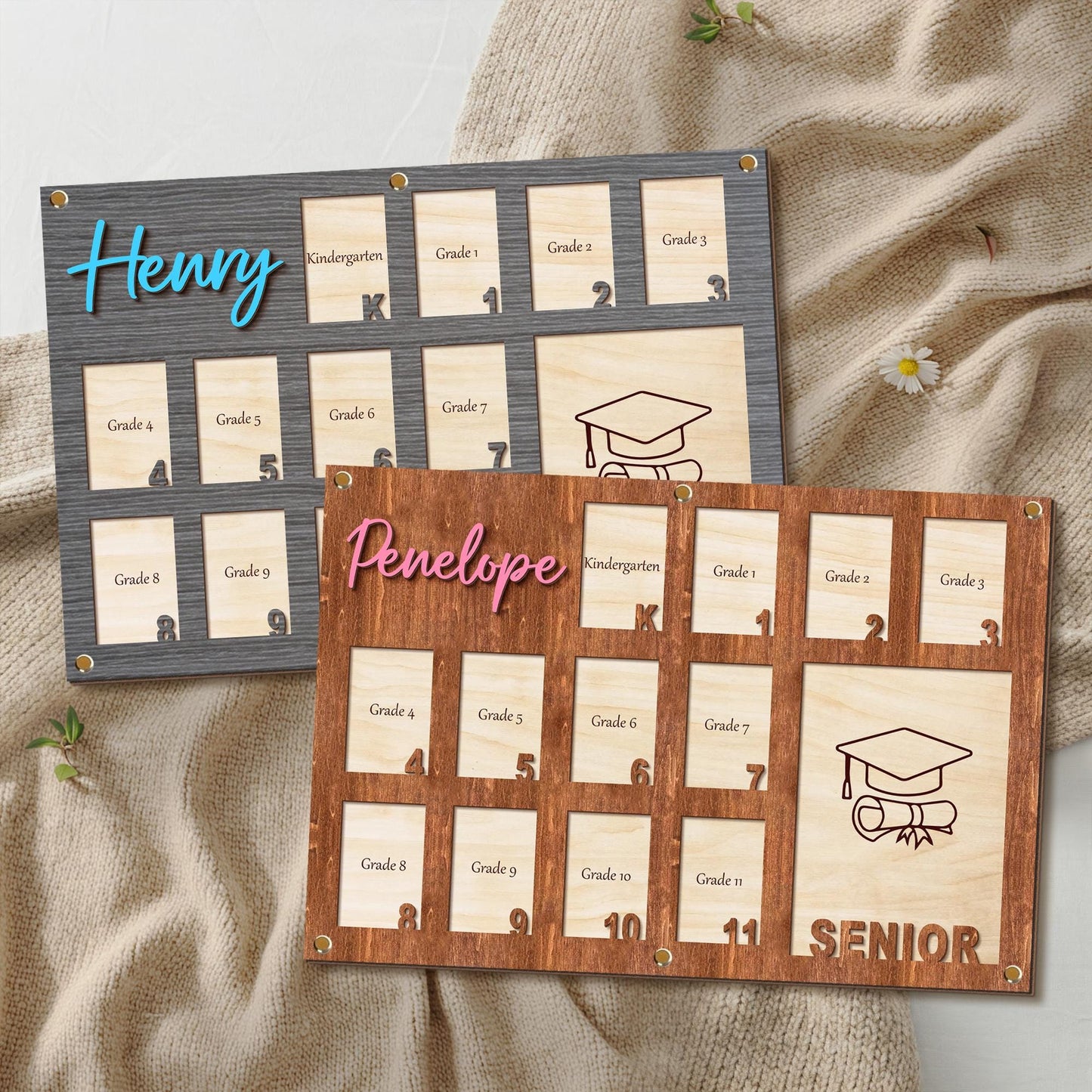 Custom K to Graduation School Picture Frame, Kindergarten To Grad School Picture Frame, School Year Picture Frame, K to 12 Grade Photo Frame