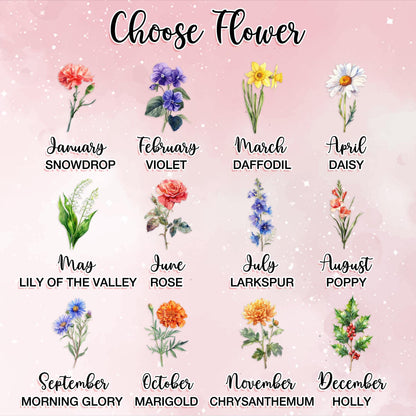 Personalized Grandma's Garden Stone With Birth Month Flower,Nana's Garden Stone,Mother's Day Gift Mom,Grandma With Kid,Grandma's Garden Gift