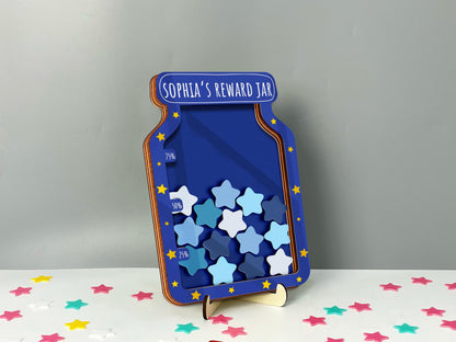 Magnetic Reward Jar with Tokens Classroom Teacher Smiley Star Jar,Chore Chart Gifts for Kids,Reward System,Positive Behavior,Potty Training