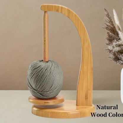 Custom Magnetic Yarn Ball Holder,Wooden Yarn Feeder for Knitting&Crochet,Rotating Yarn Stand,Gift for Knitters Crocheters,Yarn Winders