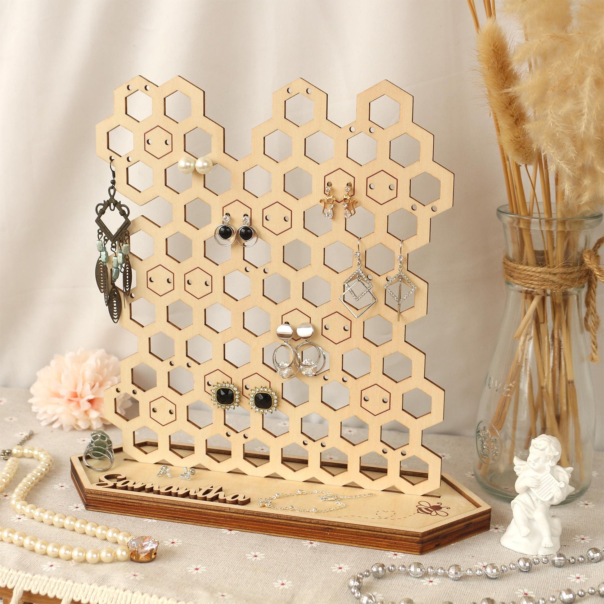 Jewelry Organizer Personalized Earring Stand Jewelry Organization Earring Holder Birthday Gifts for Her Mothers Day Gifts