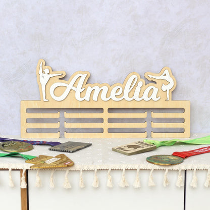Medal Holder, Gymanstics Medal Hanger, Bedroom Wall Hanging, Medal Display, Bedroom Sign, Bedroom Wall Art, Personalised Sign, Gymnast Sign
