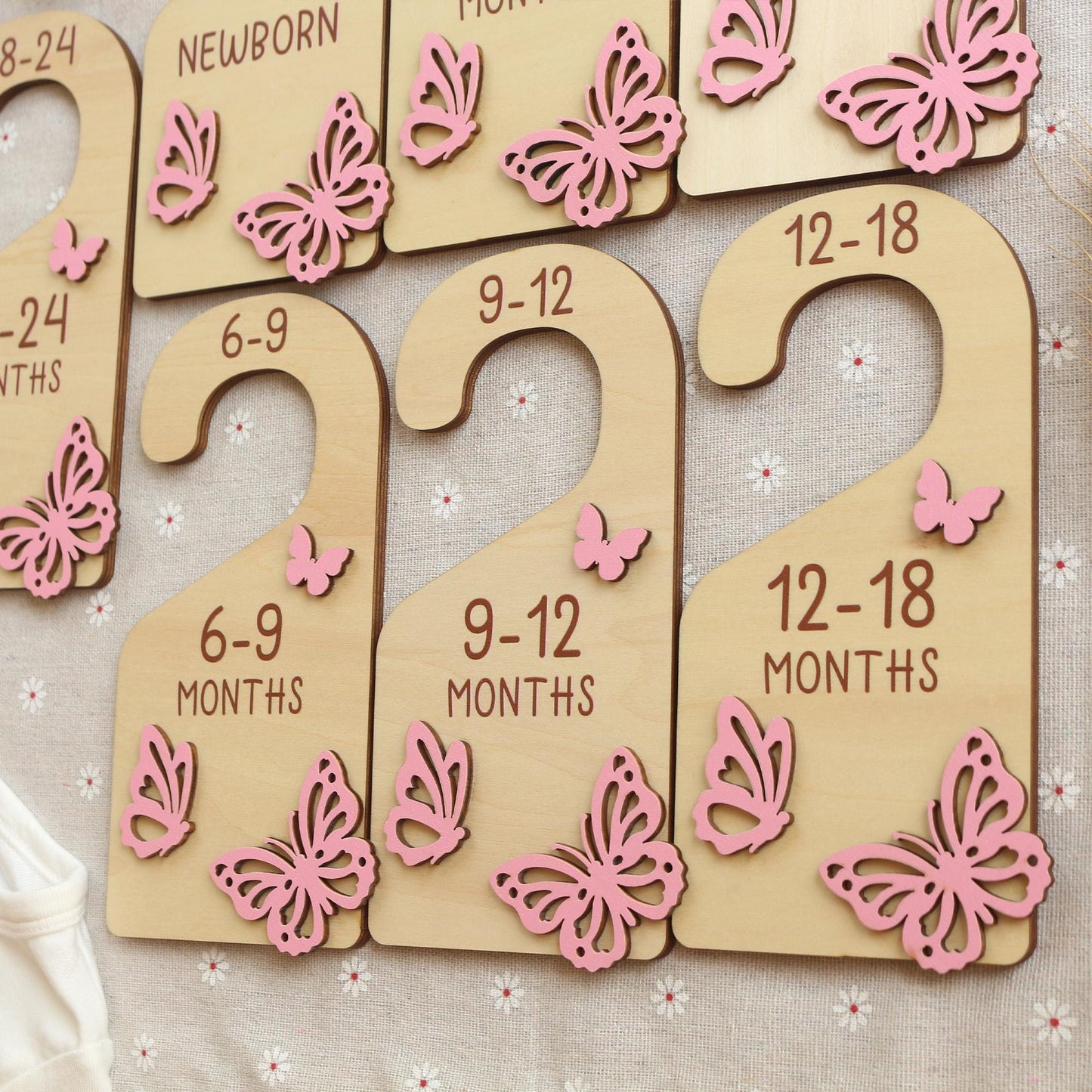 Baby Closet Dividers, Butterflies Baby Clothes Dividers, Baby Clothes Organisation, Infant Clothes Hangers, Baby Girl Shower Gift