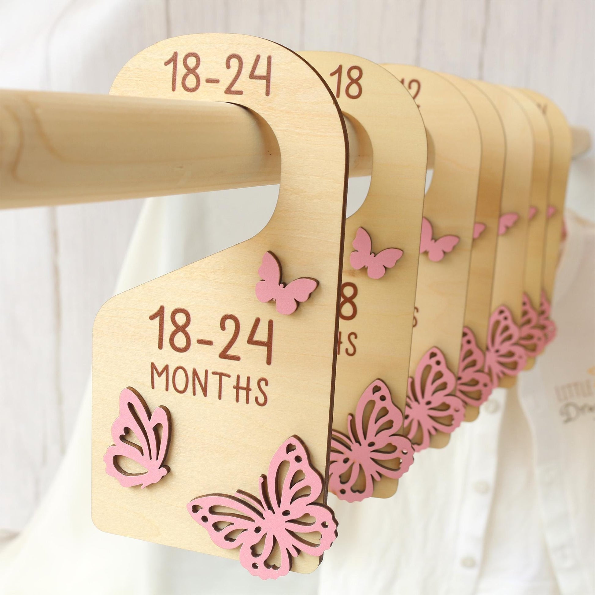 Baby Closet Dividers, Butterflies Baby Clothes Dividers, Baby Clothes Organisation, Infant Clothes Hangers, Baby Girl Shower Gift