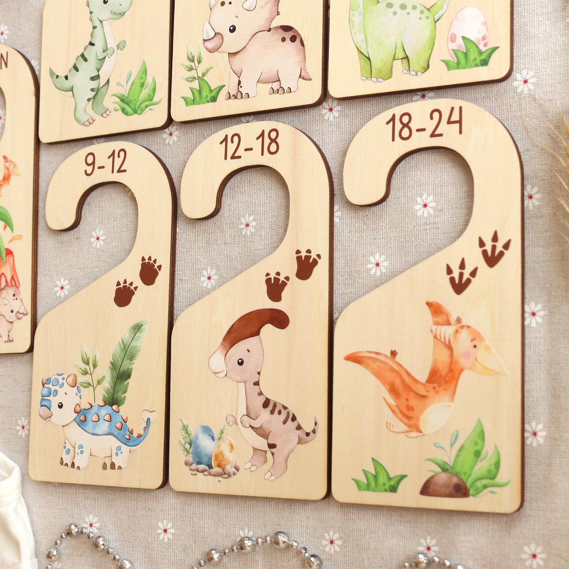 Dinosaur Baby Clothes Dividers, Baby Closet Dividers, Baby Clothes Organisation, Infant Clothes Hangers, Baby Boy Shower Gift