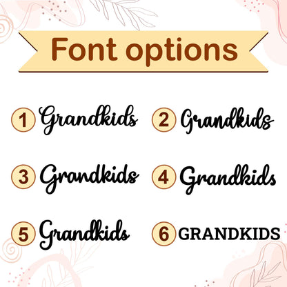 Grandchildren Sign, Wooden Family Name Plaque, Grandkids Sign, Gift For Grandparent, Gift For Mom, Grandparents Plaque, Grandkid Name Sign