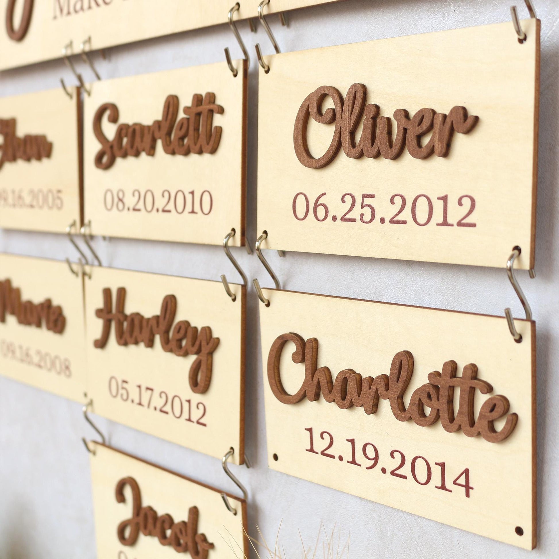 Grandchildren Sign, Wooden Family Name Plaque, Grandkids Sign, Gift For Grandparent, Gift For Mom, Grandparents Plaque, Grandkid Name Sign