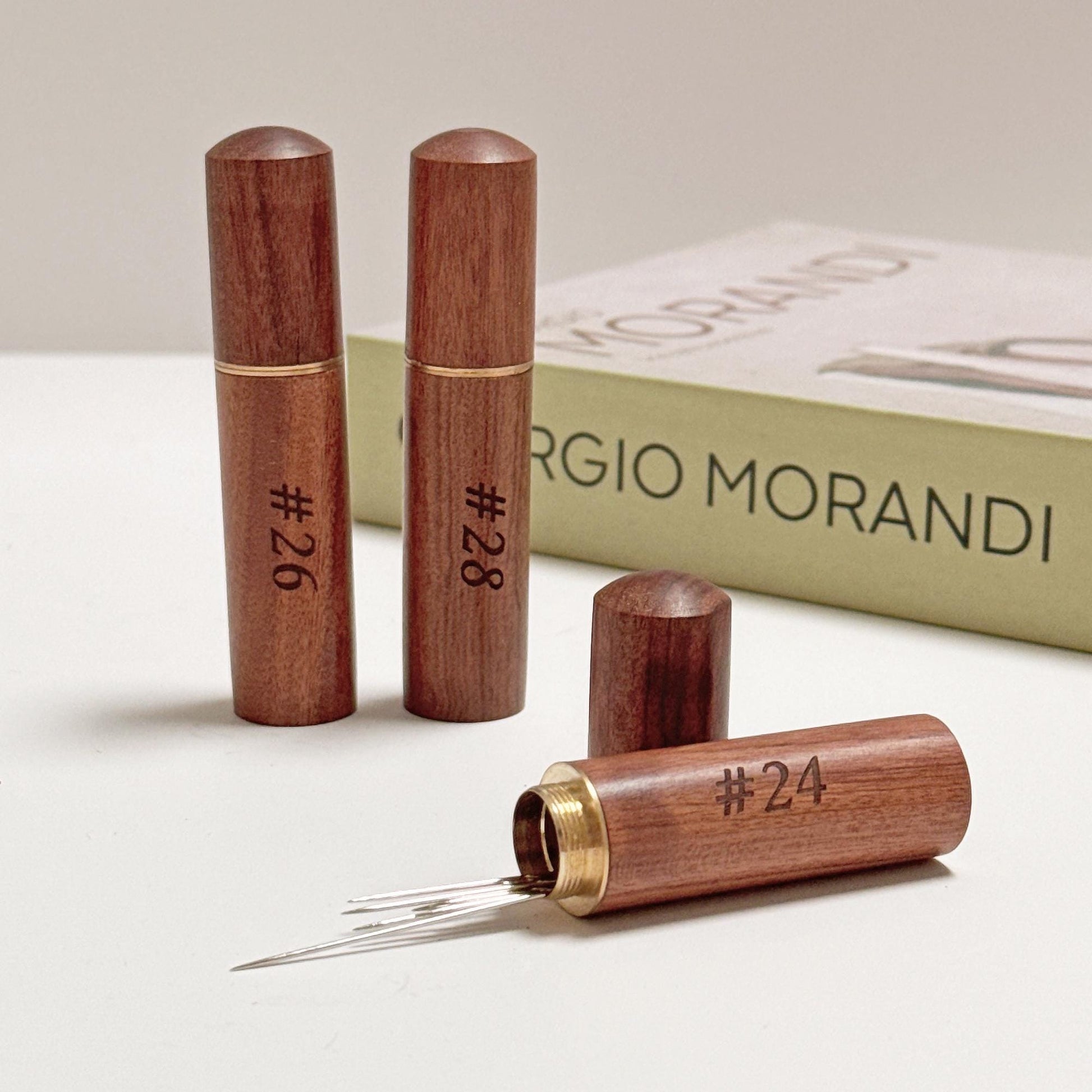 Personalized Wooden Needle Case - Custom Name Engraving,Sewing Needle Storage Box,Gift for sewers