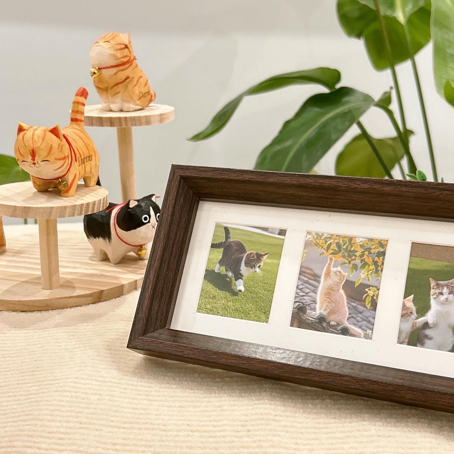 Personalized Cat Photo Frame,Pet Sympathy Gift,Loss of Pet Photo Frame,Picture Wooden Frame,Custom Pet Photo Collage Gift