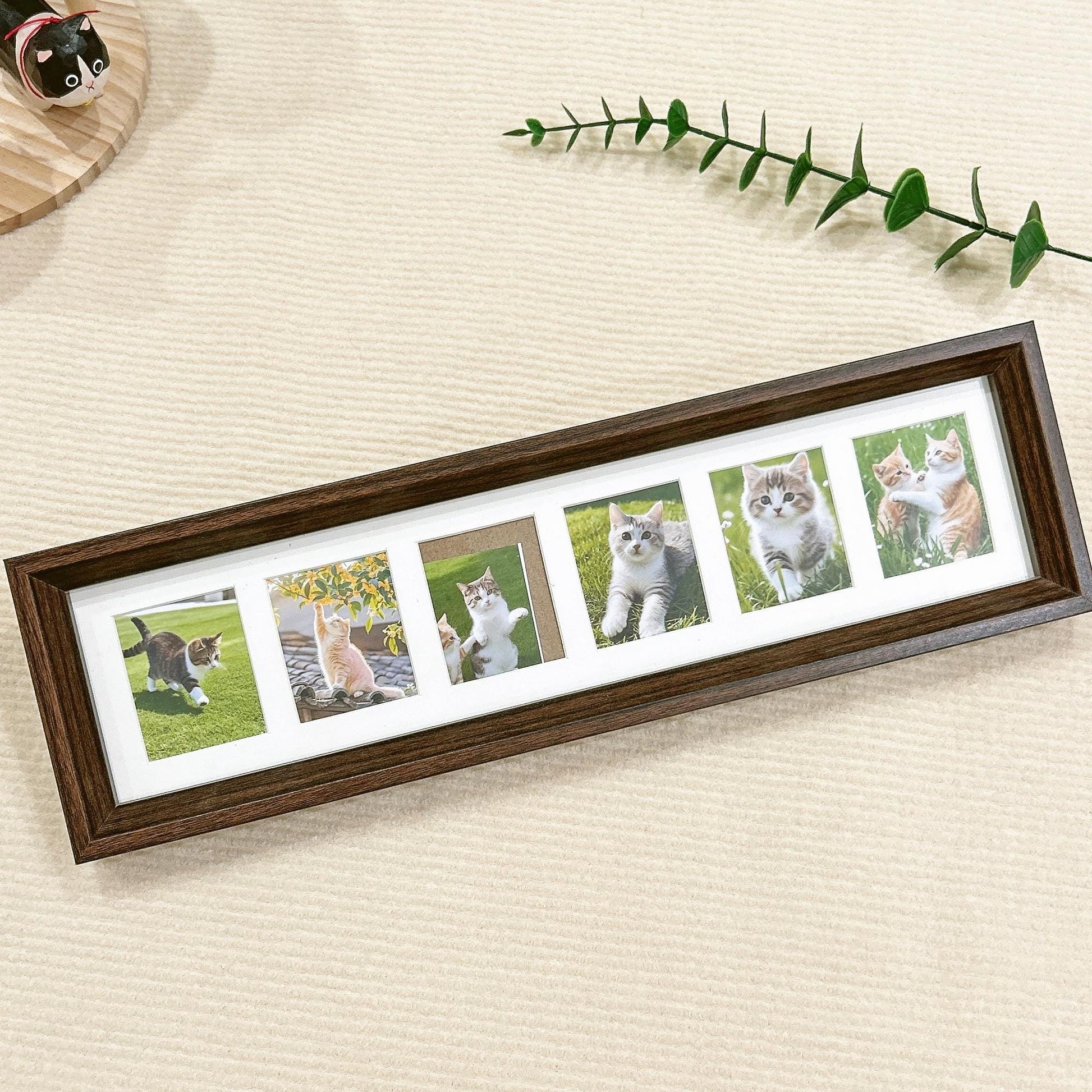 Personalized Cat Photo Frame,Pet Sympathy Gift,Loss of Pet Photo Frame,Picture Wooden Frame,Custom Pet Photo Collage Gift