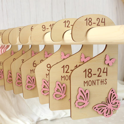 Baby Closet Dividers, Butterflies Baby Clothes Dividers, Baby Clothes Organisation, Infant Clothes Hangers, Baby Girl Shower Gift