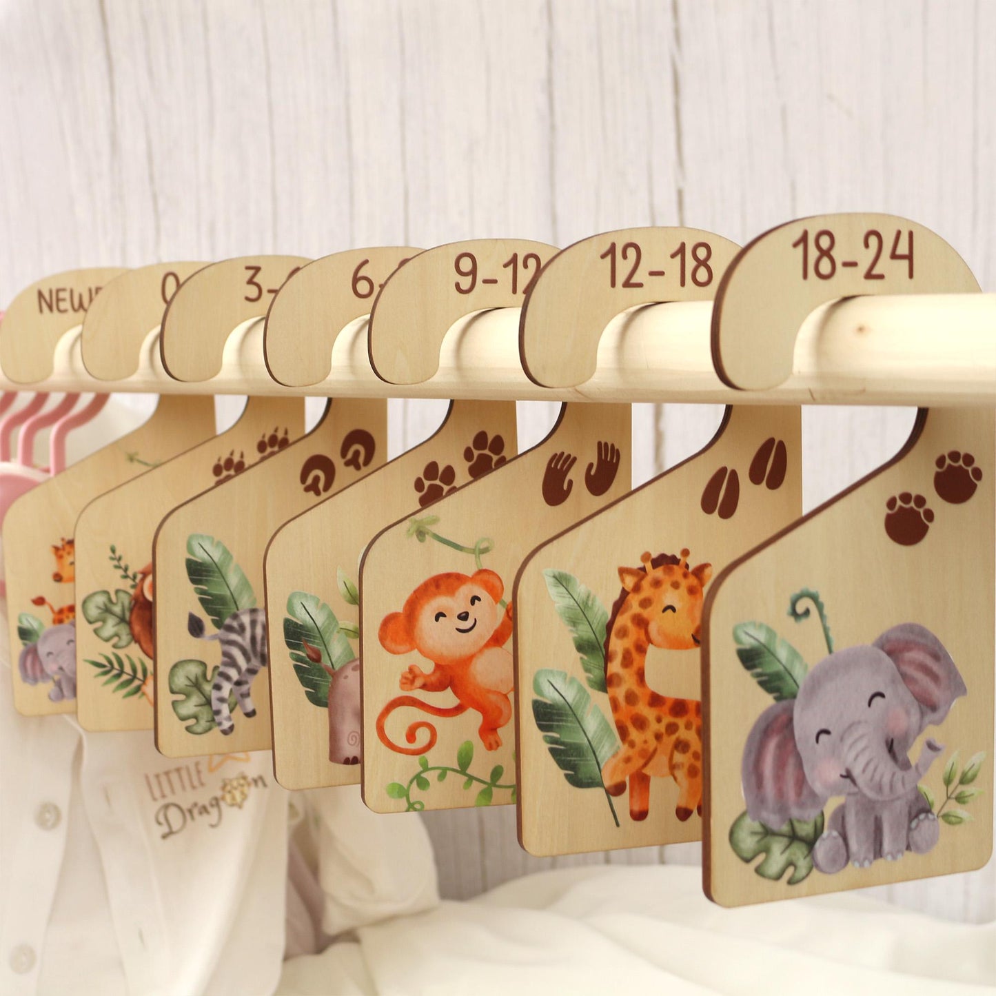 Baby Closet Dividers, Animals Baby Clothes Dividers, Baby Clothes Organisation, Infant Clothes Hangers, Baby Shower Gift
