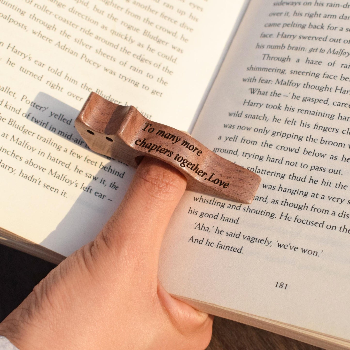 Personalized Wooden Book Page Holder, Book lovers gift, Personalized text engraving, Book Accessory,Christmas Gifts