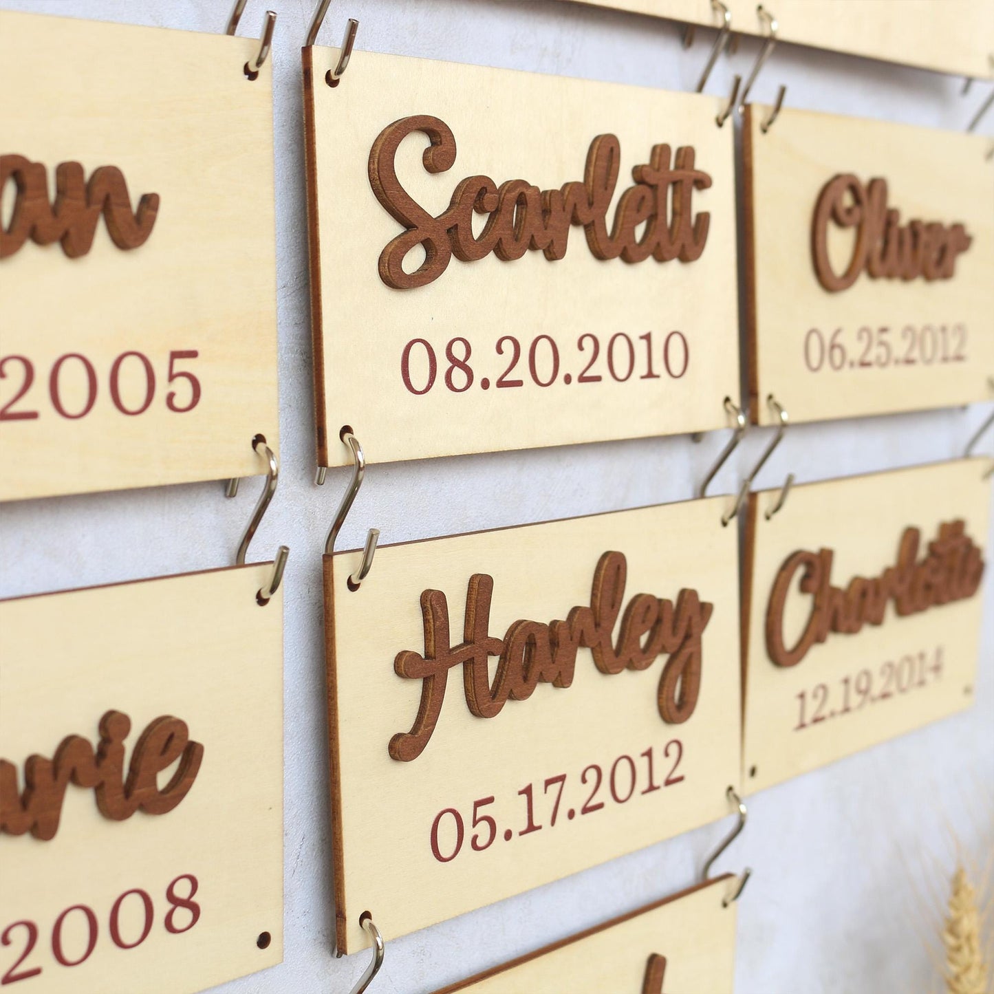 Grandchildren Sign, Wooden Family Name Plaque, Grandkids Sign, Gift For Grandparent, Gift For Mom, Grandparents Plaque, Grandkid Name Sign