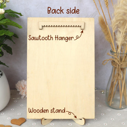 I love You Handwriting Sign | Handwriting Sign 3D with wood and acrylic | Unique Personalized Gift for Mom, Dad, Grandparents, Teacher