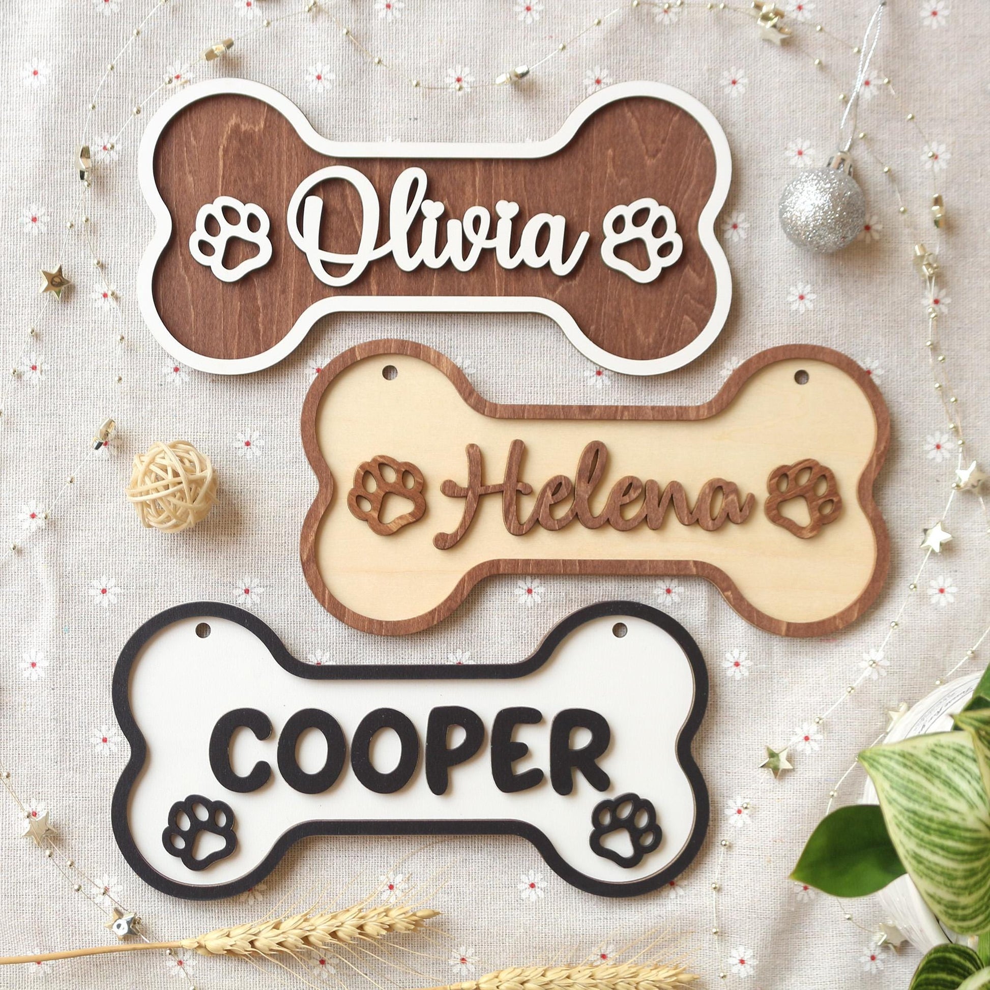 Wooden Dog Name Sign  Personalized Pet Name Plaque for Pet House, Room, Crate, Kennel, or Feeding Area  Dog Sign  Dog House Sign