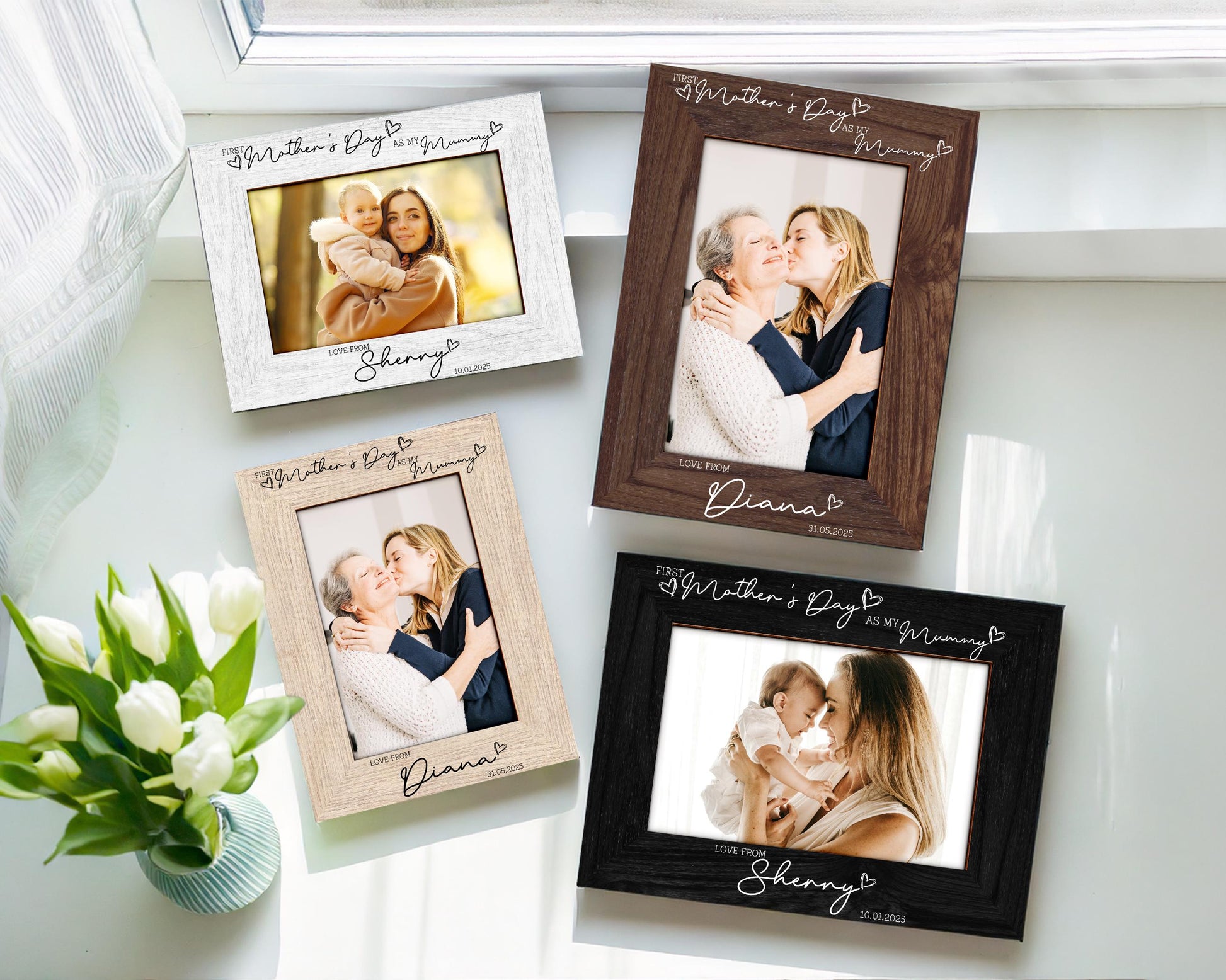 First Mother's Day as My Mummy Photo Frame,Mothers Day Gift for Grandma,1st Mothers Day as My Mommy,Granny,Nana,Mum Gift,Nanny I Love You