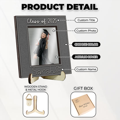 Custom Graduation Picture Frame,High School Graduation Gift for Her,Gift for him,College Graduation, Personalized Photo Frame,Class of 2025