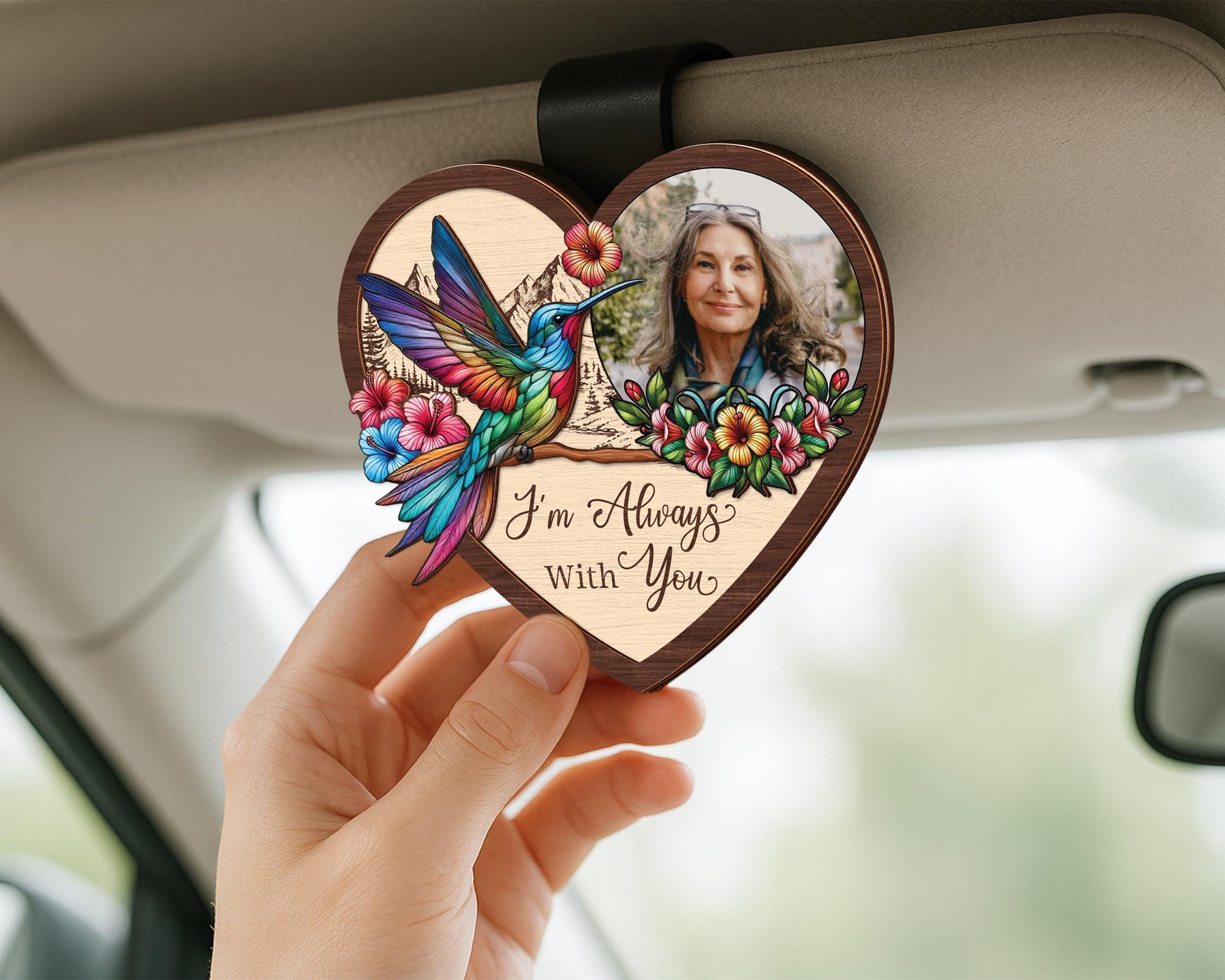 Personalized Memorial Photo Car Visor Clip,Sympathy Gift for Loss of Dad,Memorial Gift,Sun Visor Picture Clip,Remembrance,Grief Gift for Him