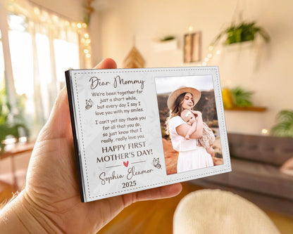 Personalized First Mother's Day Picture Frame,1st Mother's Day Gift from Baby,Dear Mommy Poem,Mother's Day 2025 Gift New Mom,Gift for Wife