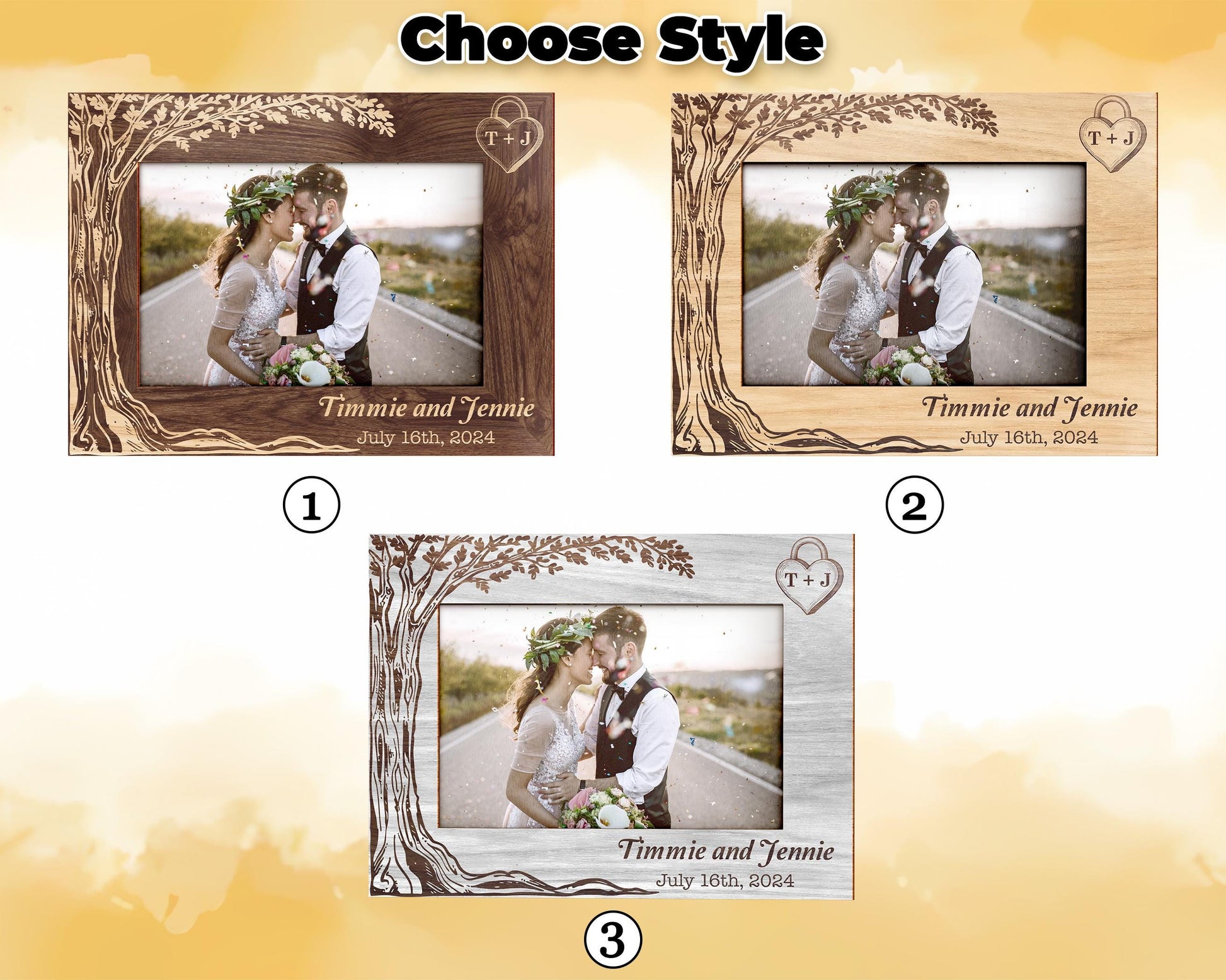 Personalized Wedding Gift,Engagement Photo Frame Plaque,Wedding Picture Frame with Date,Couple Gift,Newlywed Gift,Gift for Husband Wife