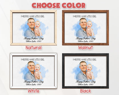 Personalised Dad Drawing, Fathers Day Present For Him From Daughter Wife, Meaningful Artwork, Birthday Art Gift, Father's Day unforgettable