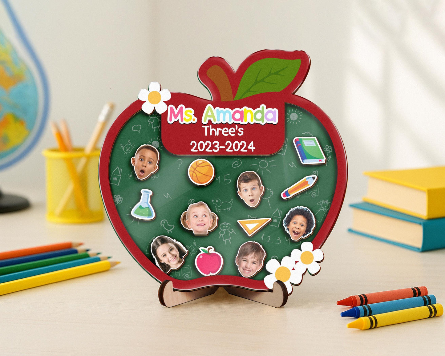 Personalized Teacher Apple Magnet,Thank You Teacher Gift,Teacher Shaker,End Of Year,Teacher Locker,Teacher Appreciation Gift From Student