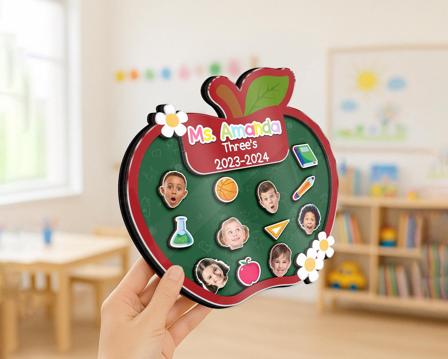 Personalized Teacher Apple Magnet,Thank You Teacher Gift,Teacher Shaker,End Of Year,Teacher Locker,Teacher Appreciation Gift From Student
