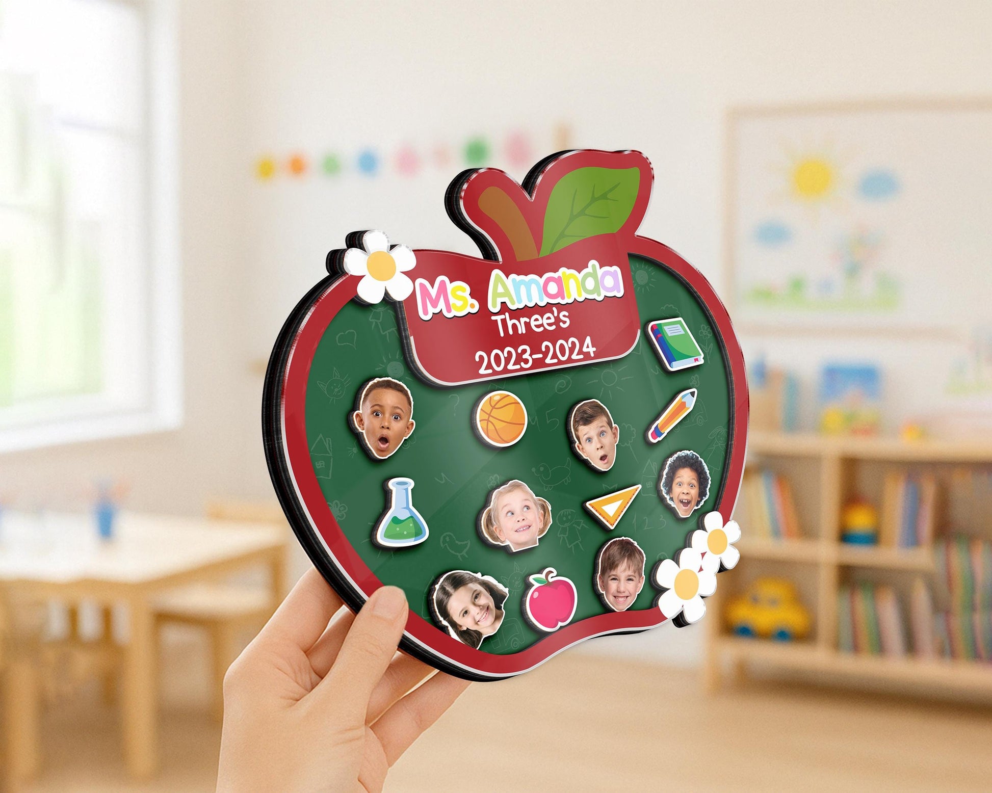 Personalized Teacher Apple Magnet,Thank You Teacher Gift,Teacher Shaker,End Of Year,Teacher Locker,Teacher Appreciation Gift From Student