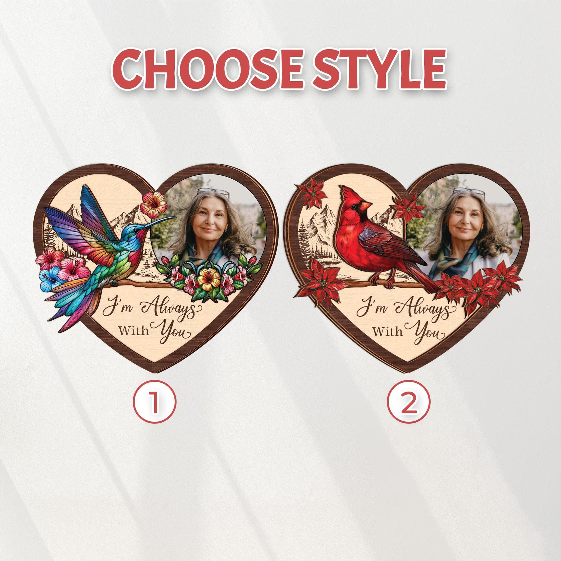 Loss of Father Gift,Custom Photo Car Visor Clip,Sympathy Memorial Gift,I'm Always With You,Loss Of Dad Mom,Sun Visor Picture Clip,Grief Gift