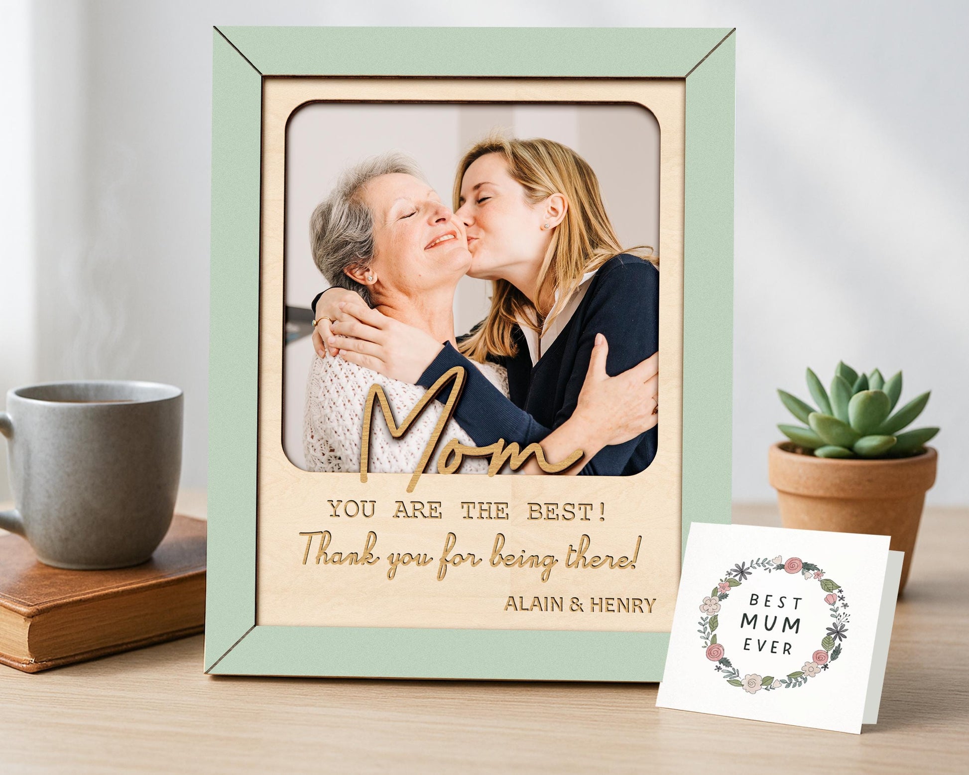 Personalized Photo Sign for Dad,Father's Day Gift for Daddy,Father Gift,Birthday Gift,Thank you dad,Picture Frame,Grandpa Gift,Best Dad Ever