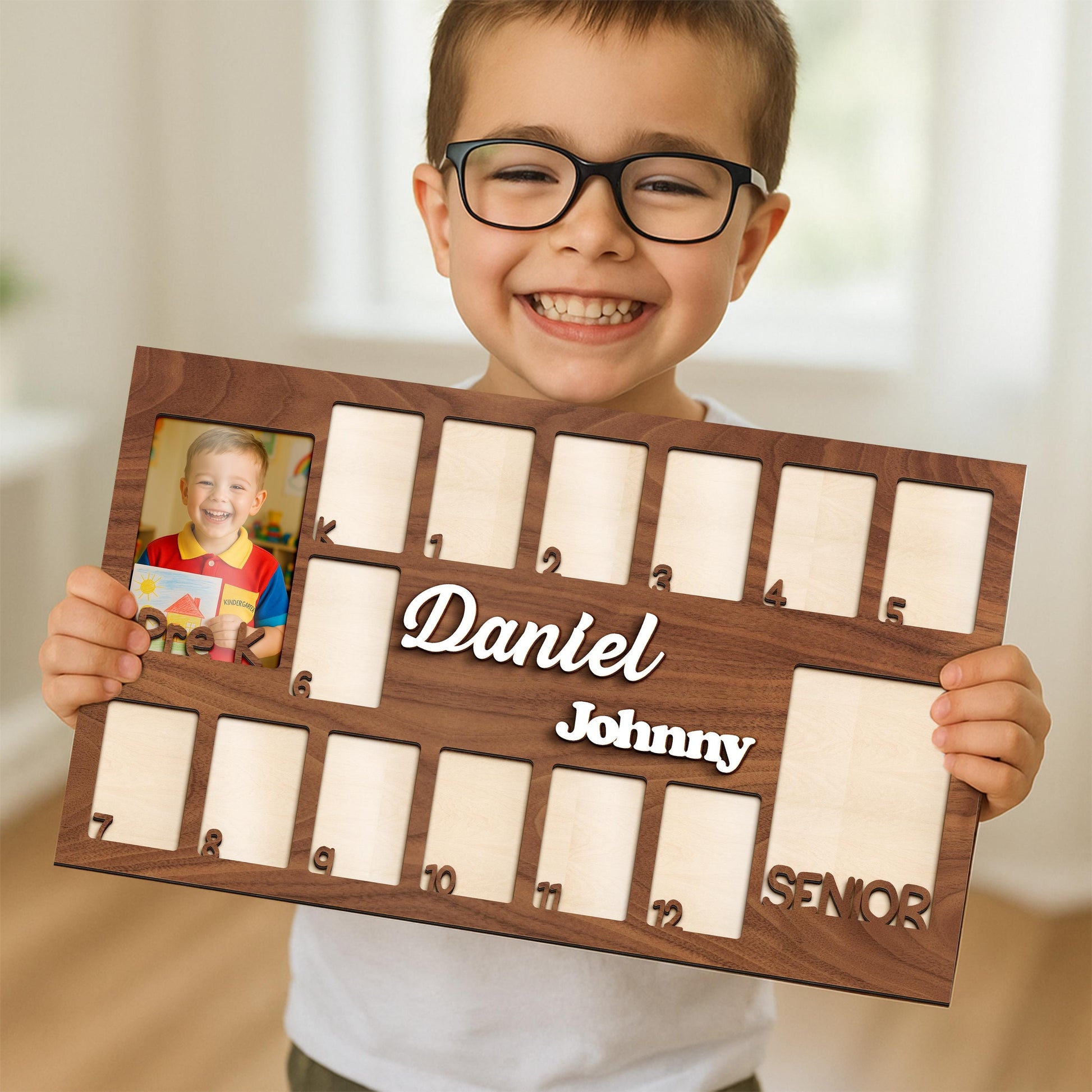 School Years Photo Frame,Pre K to Graduation School Picture Frame,Custom Grade School Photo Frame, Senior Gift,Back to School Kid Gift