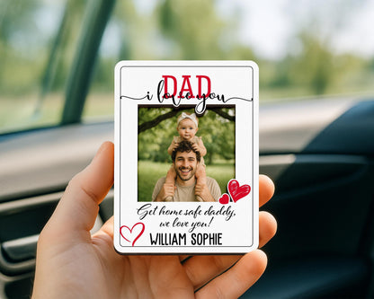 Photo Car Visor Clip for Dad, Drive Safe Dad Gift, Personalized Drive Safe Visor Photo Frame, Drive Safe Reminder, Sun Visor Clip Gifts 2025