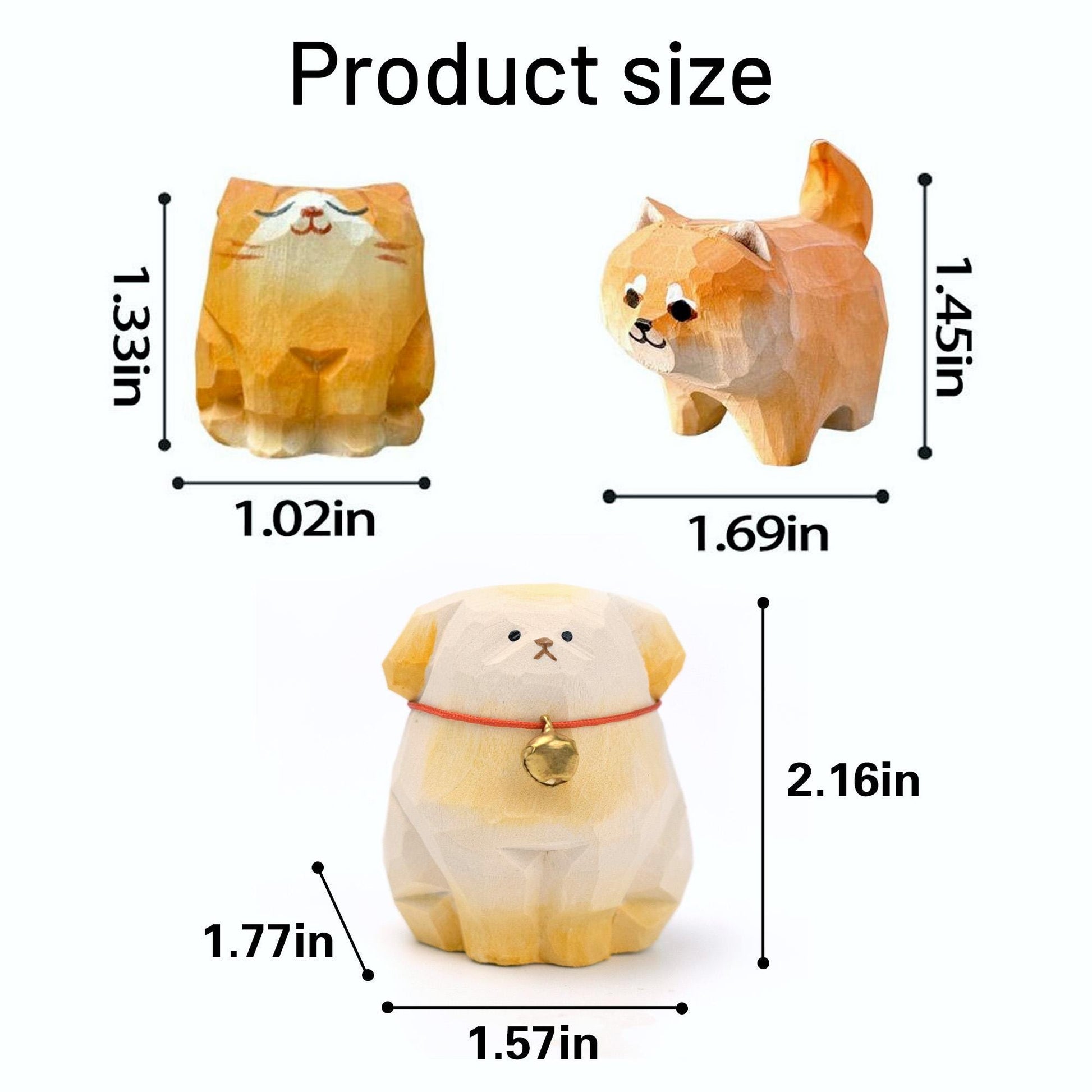 Handmade Wooden Puppy Figurine,Hand-Carved Wood Animal Figurines,Minimalist Dog Ornament,Home Decor,Birthday Gifts,Christmas Gifts